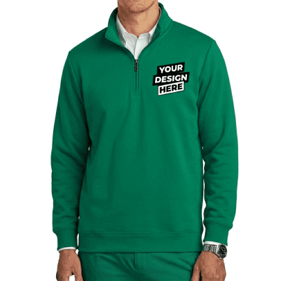 Quarter Zip Sweatshirt - Green, 4XL